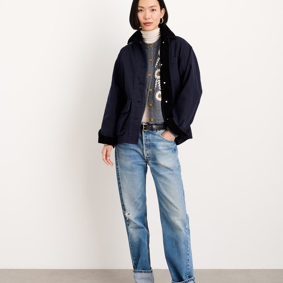 Alex Mill Navy Mel Field Jacket-Like New - Picture 2 of 8